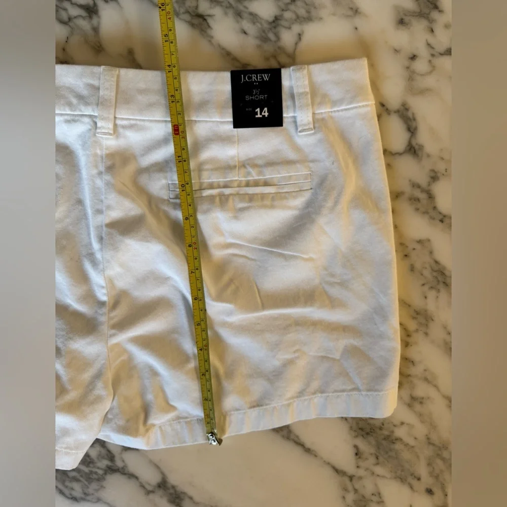 NWT J Crew white shorts size 12 and 14