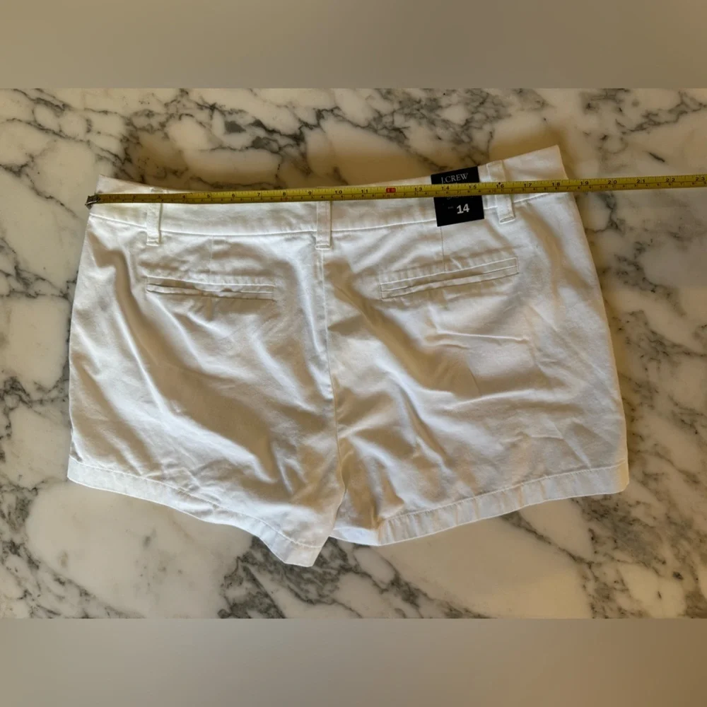 NWT J Crew white shorts size 12 and 14