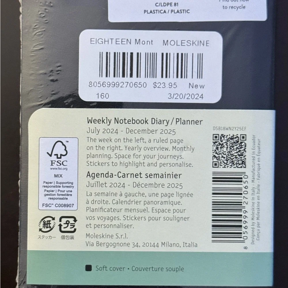 Moleskine stickers journal