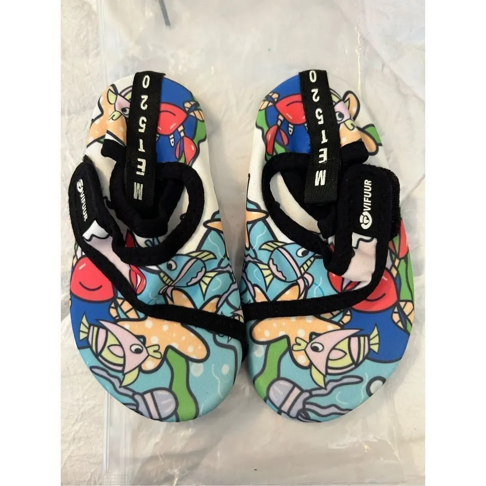 NEW Kids Water Shoes Girls Boys Quick Dry Toddler 9.5/10