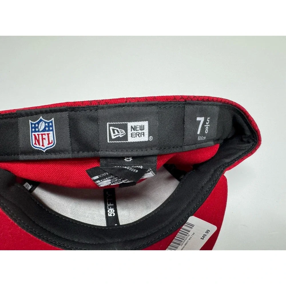 New Era 59FIFTY San Francisco 49ers 2024 Sideline Red Jersey Fitted 7 5/8 Hat