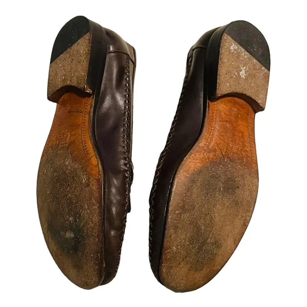 Giorgio Brutini Brown Monocle Kiltie Tassel Loafers - Size 8.5.