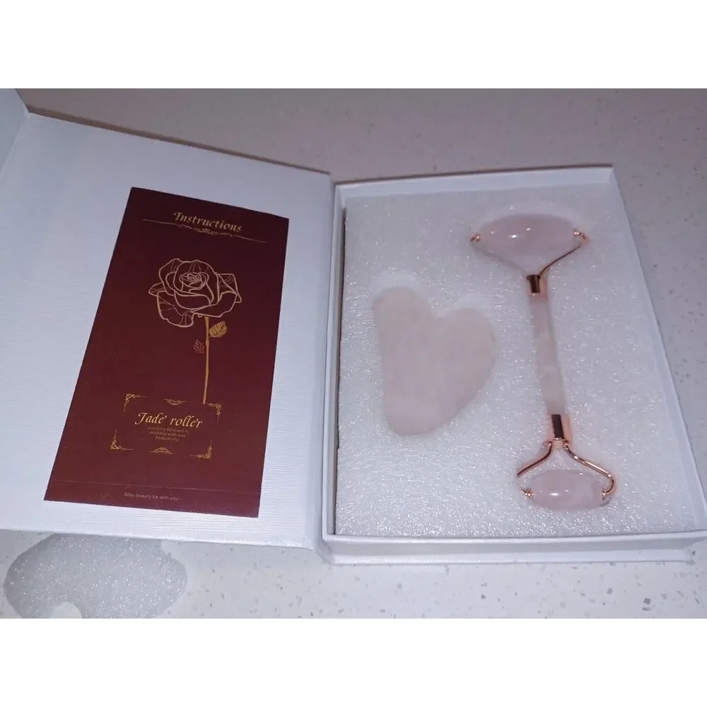 NEW Jade Rolle Face Roller, Facial Beauty Roller Skin Care Tools