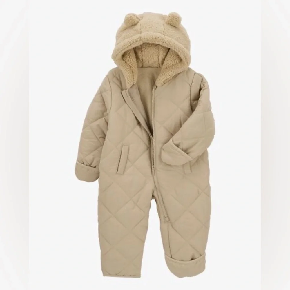 CARTERS baby quilted hooded pram