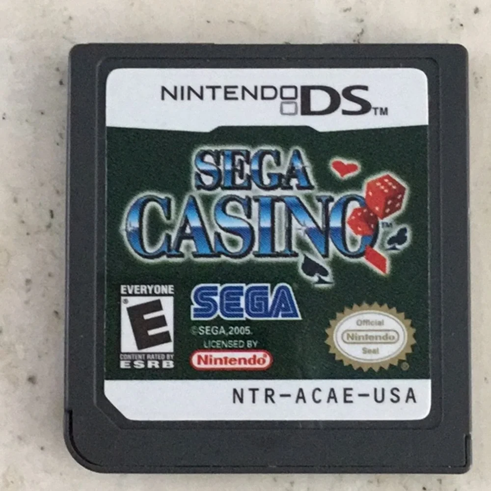 Sega Casino Nintendo DS Game Casino Games