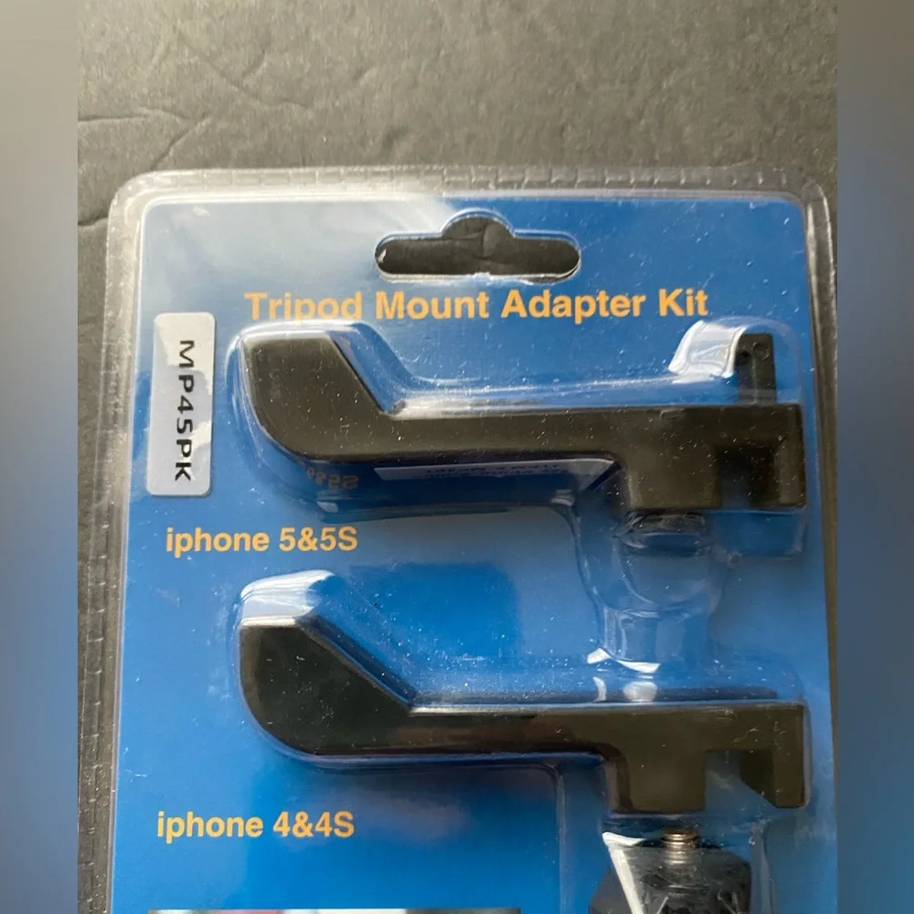 Tripod Mount Adapter Kit iPhone 4 & 4S and 5 & 5S NOS MP45PK