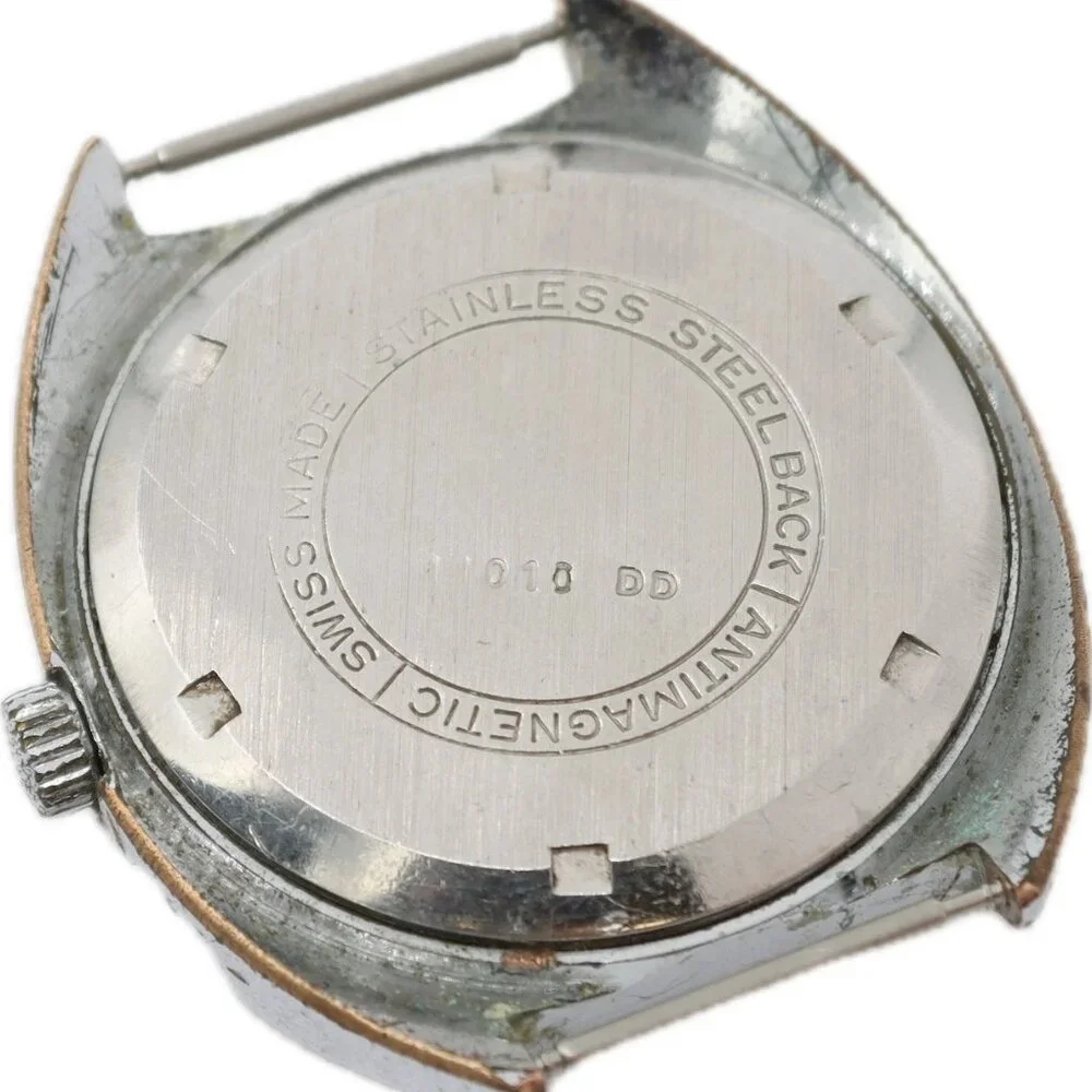Vintage 38mm Martine of Switzerland Day-Date Men's Automatic Wristwatch 2068