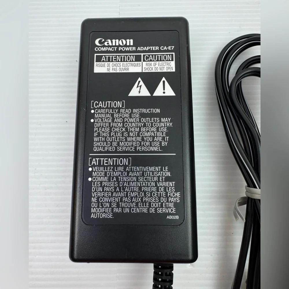 Genuine Canon CA-E7A AC/DC Power Supply Adapter 6V 1.5A/6V 1.1A 9W OEM