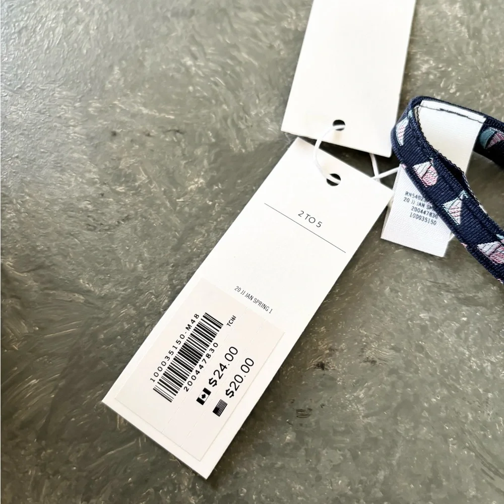 Janie and Jack Navy Sailboat Bow Tie