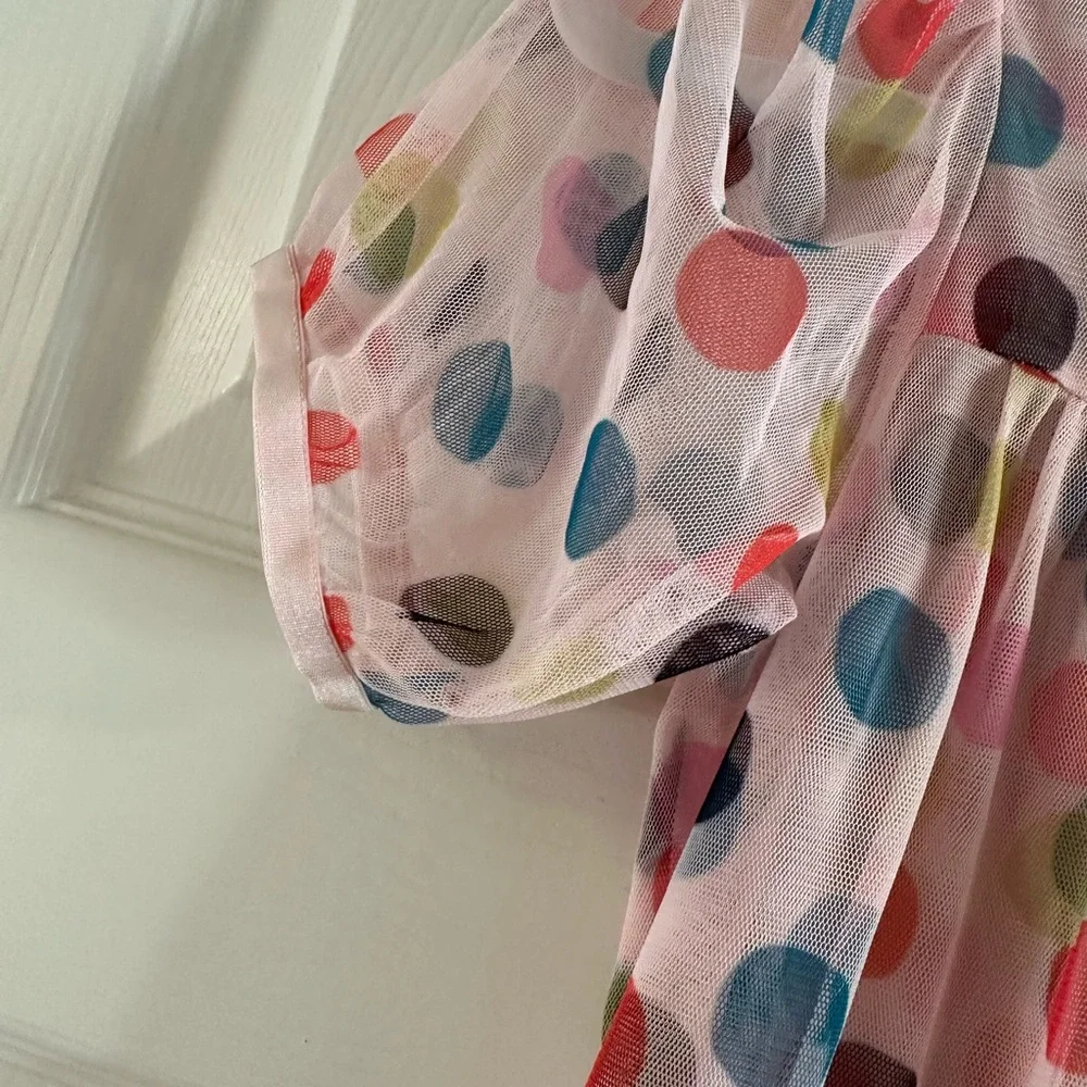 Hanna Andersson Pink Dress with Colorful Dots
