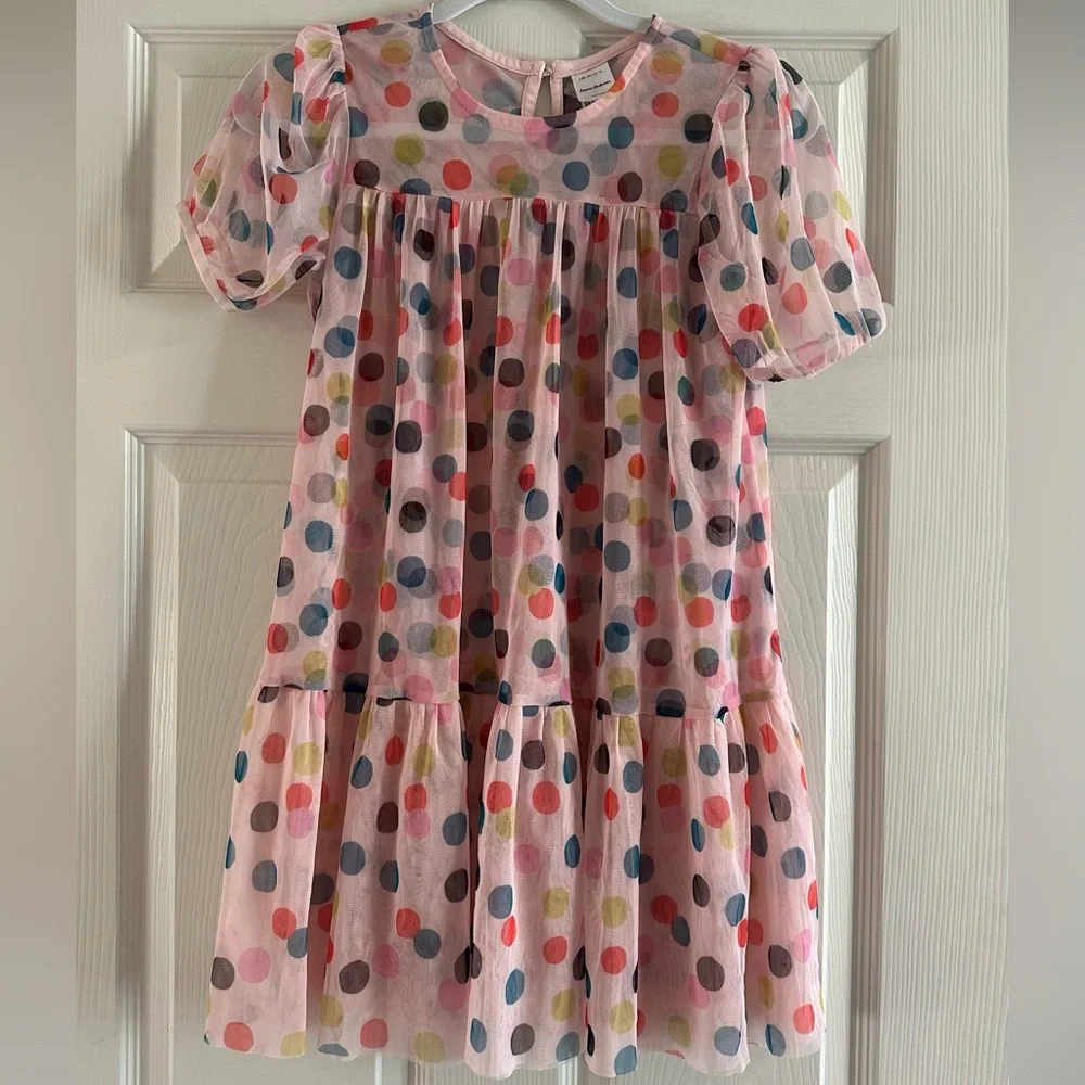 Hanna Andersson Pink Dress with Colorful Dots