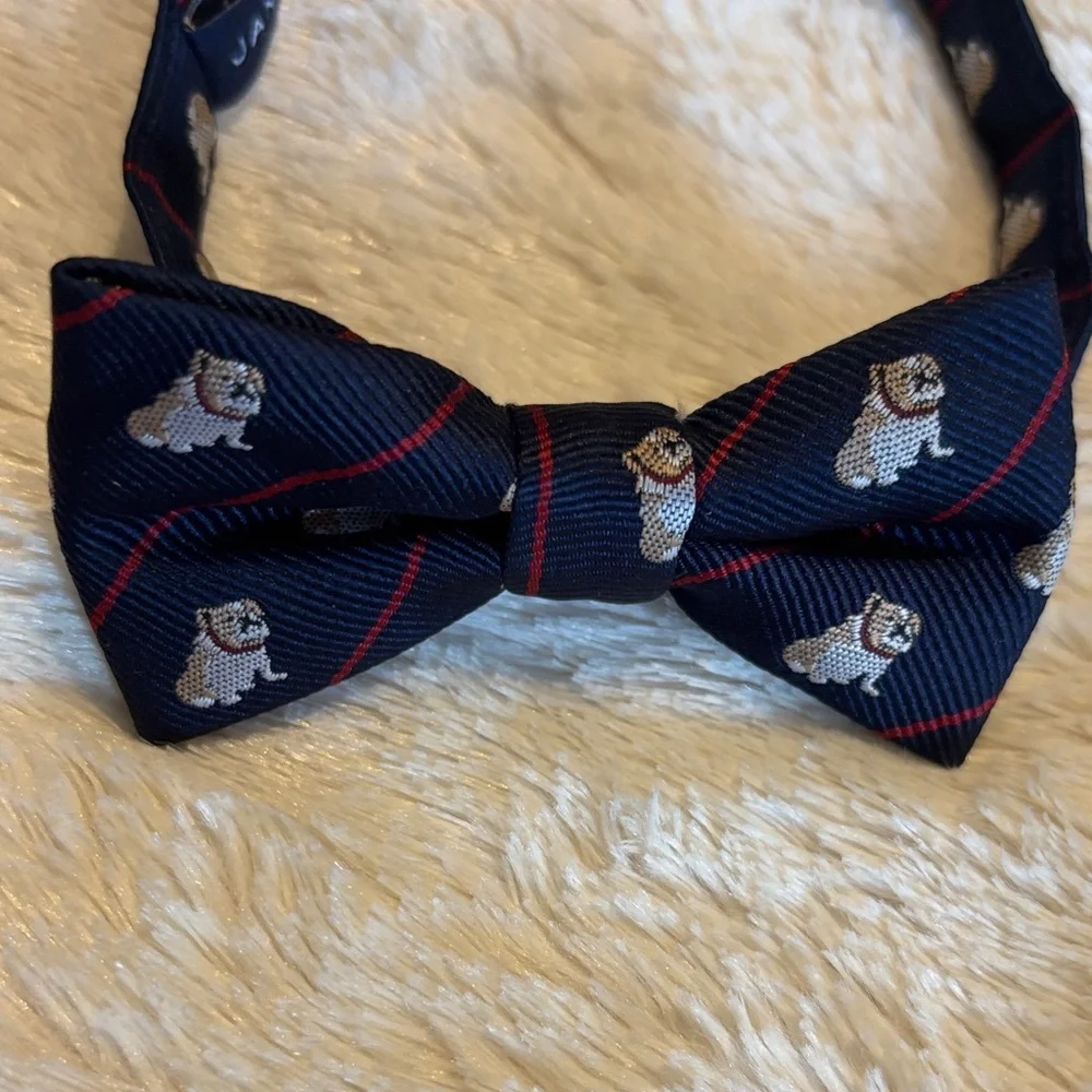 Janie and Jack Blue Striped and Plaid Ties with Bow Tie