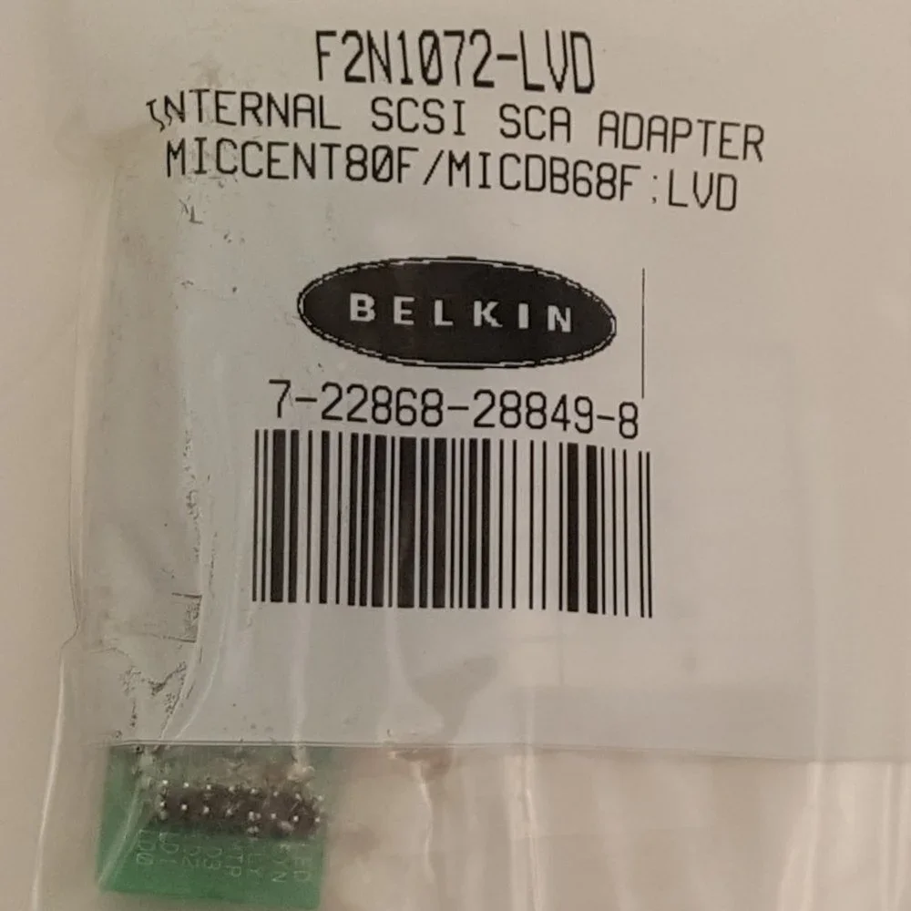 BELKIN Internal SCSI SCA Adapter MICCENT80F <-> MICDB68F F2N1072-LVD