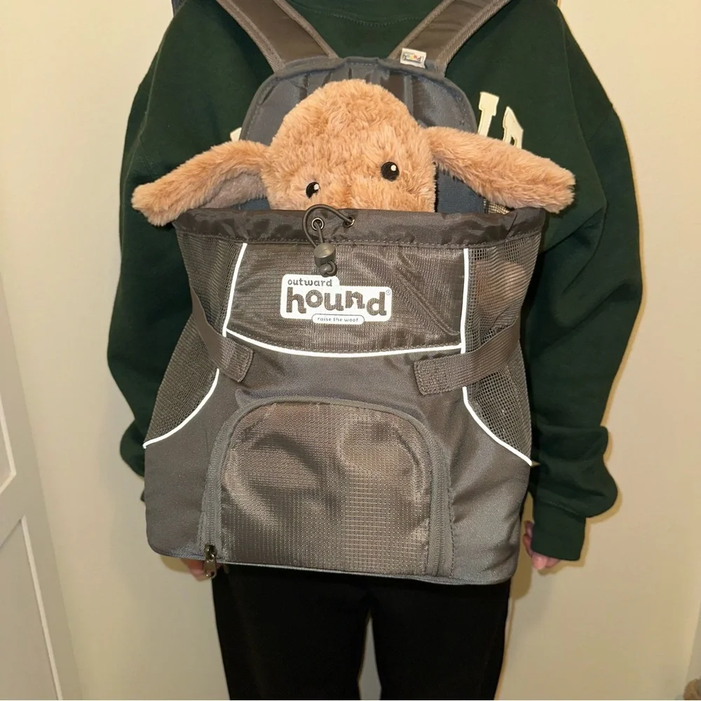 Outward Hound Gray dog carrier bag