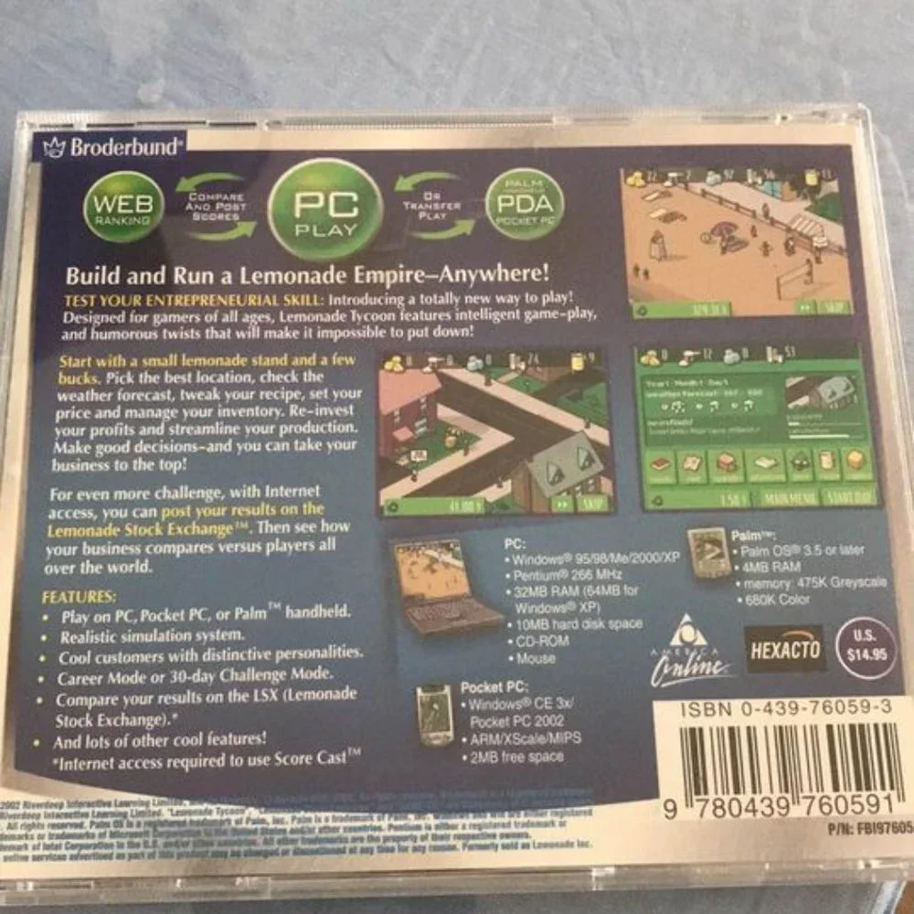 Lemonade Tycoon PC CD Computer Game