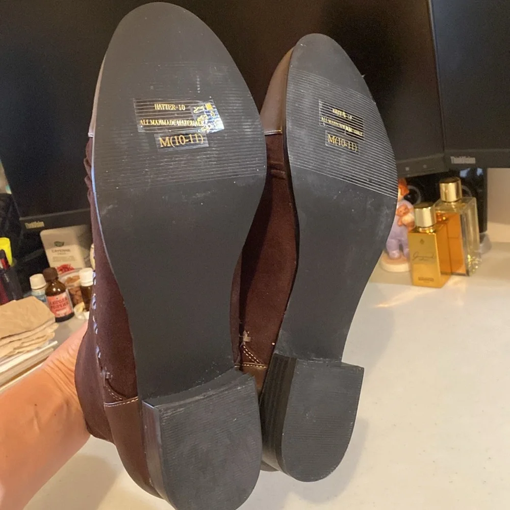 Unique Mad hatter style Stage boots, size 10-10.5