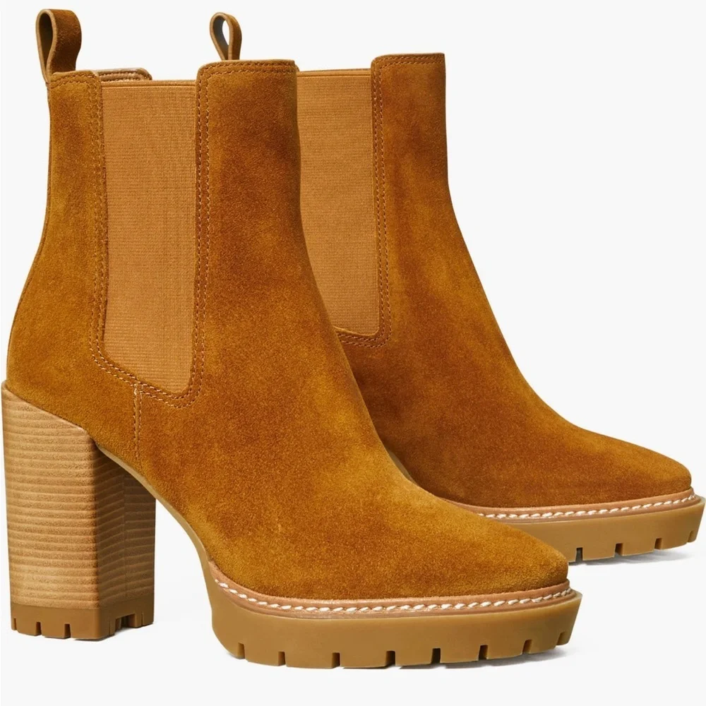 Tory Burch Lug Sole Chelsea Boot, NEW