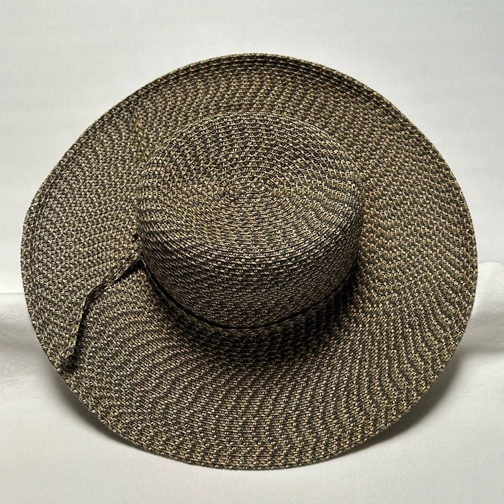 Brown and tan sun hat