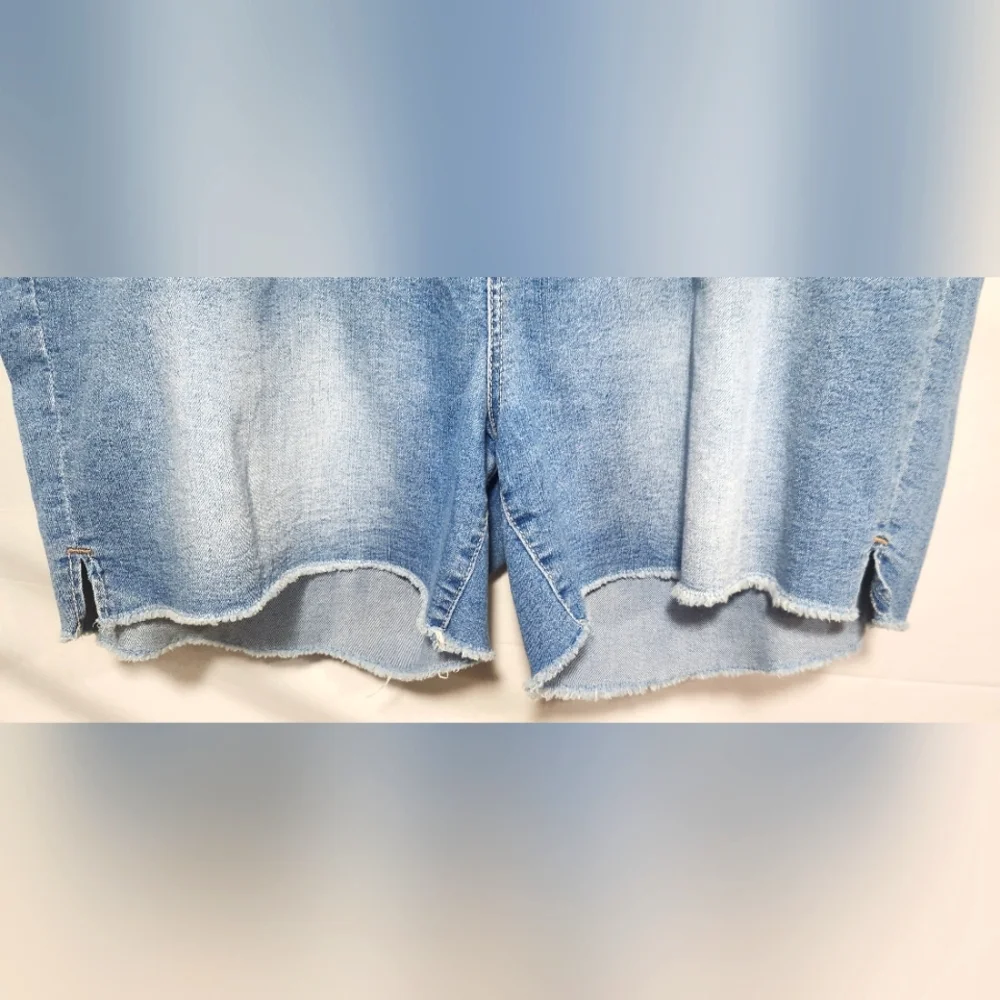 Massini Blue Jean Shorts Relaxed Fit Distressed-Size 20W