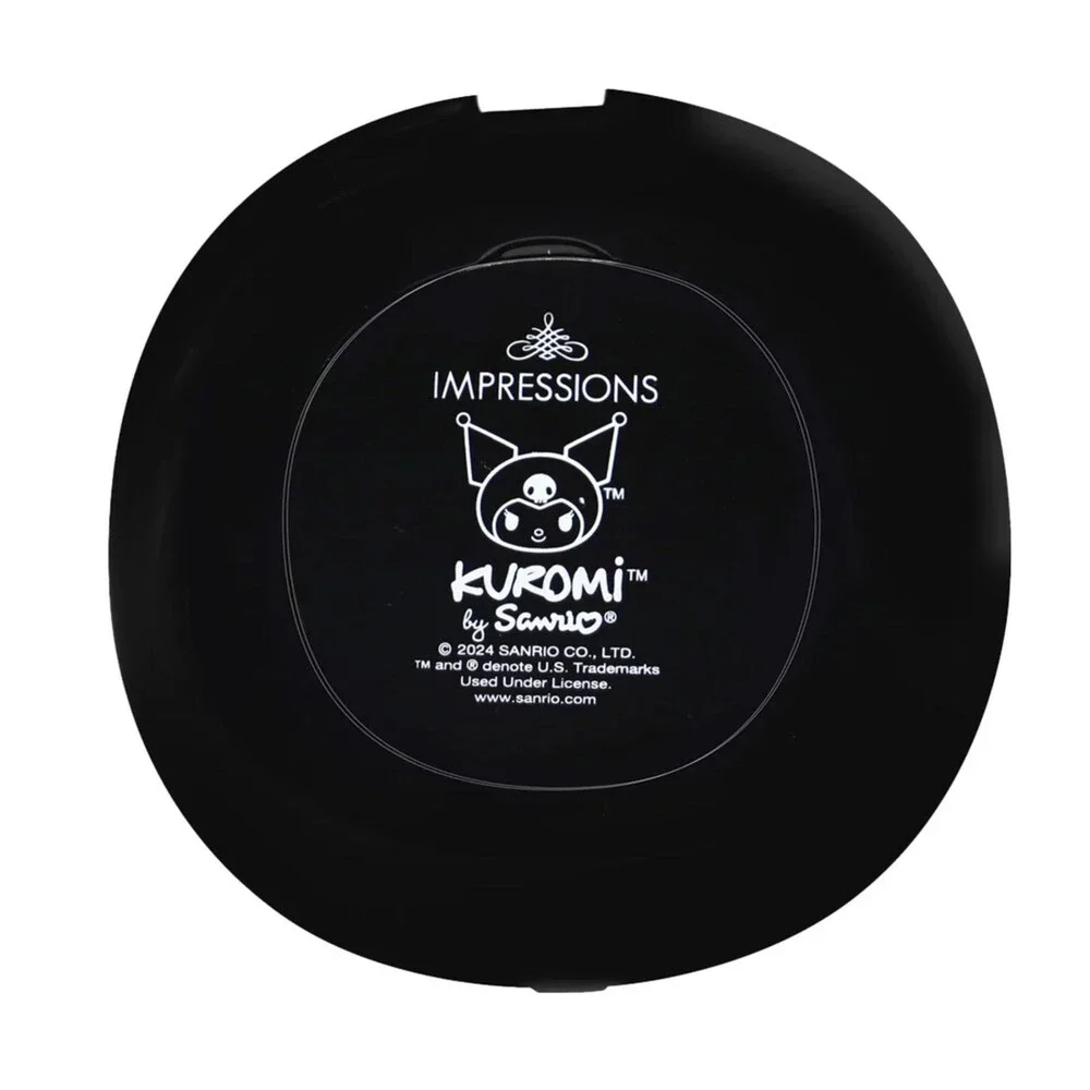 Impressions Vanity My Melody Portable Round LED Compact Mirror for Purse, Lighte