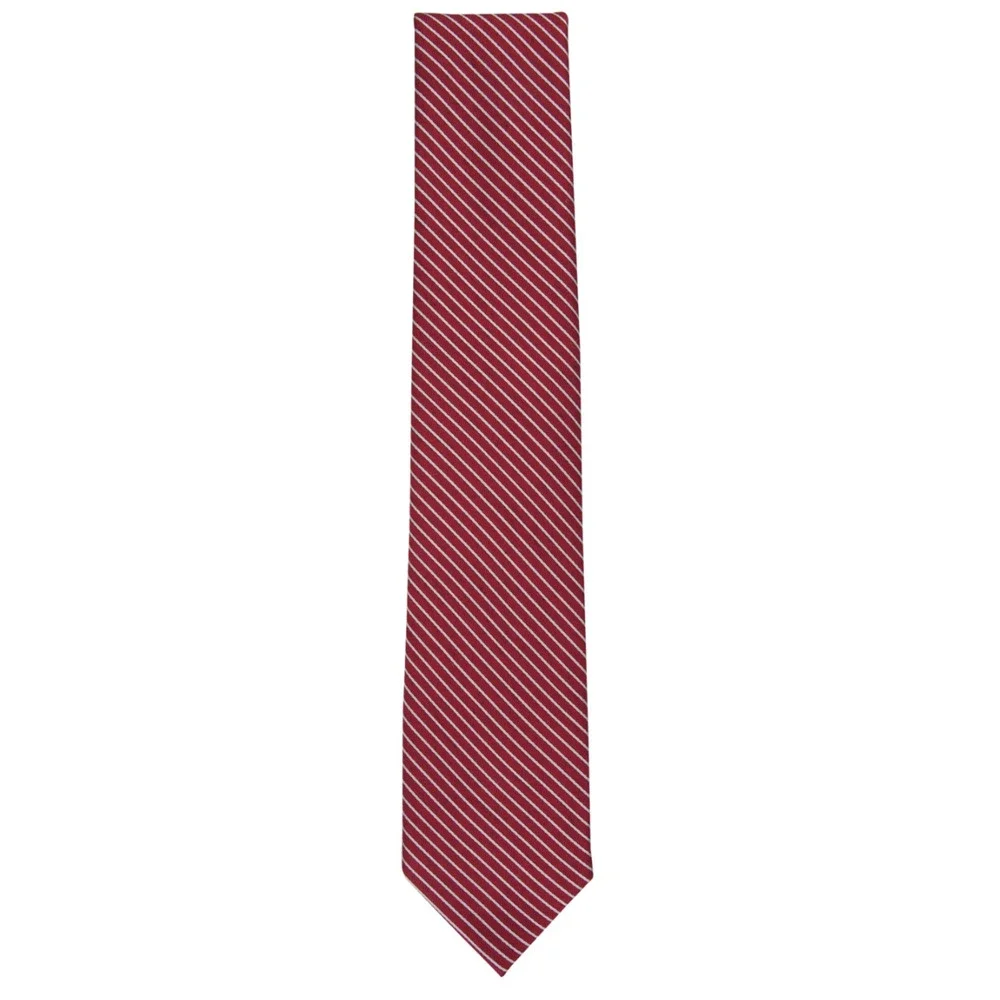 Perry Ellis Men Pollard Stripe Tie Red