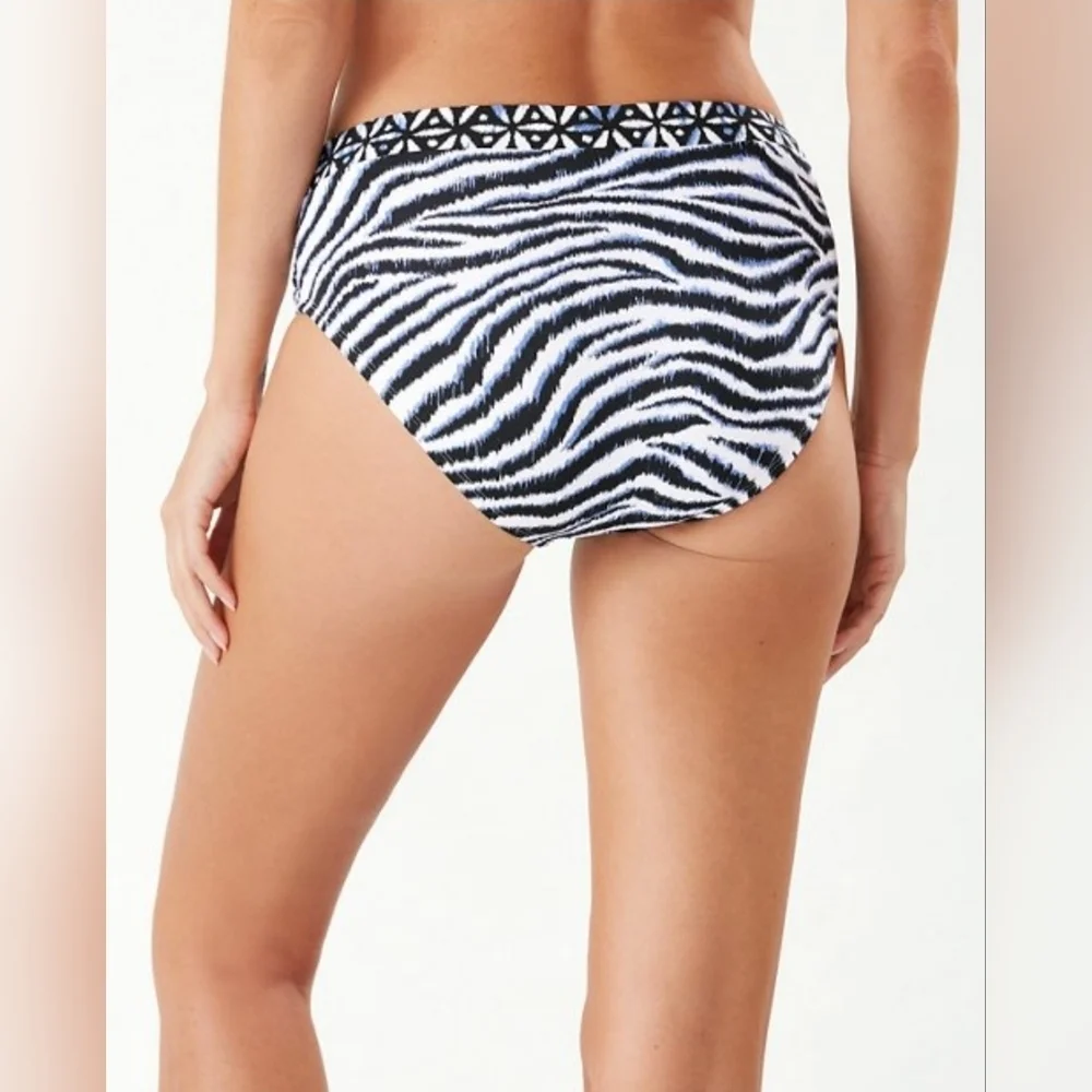 NWT* Tommy Bahama* Zanzibar High Waist Bottom* Blue/Blk/ Wh* Sz L