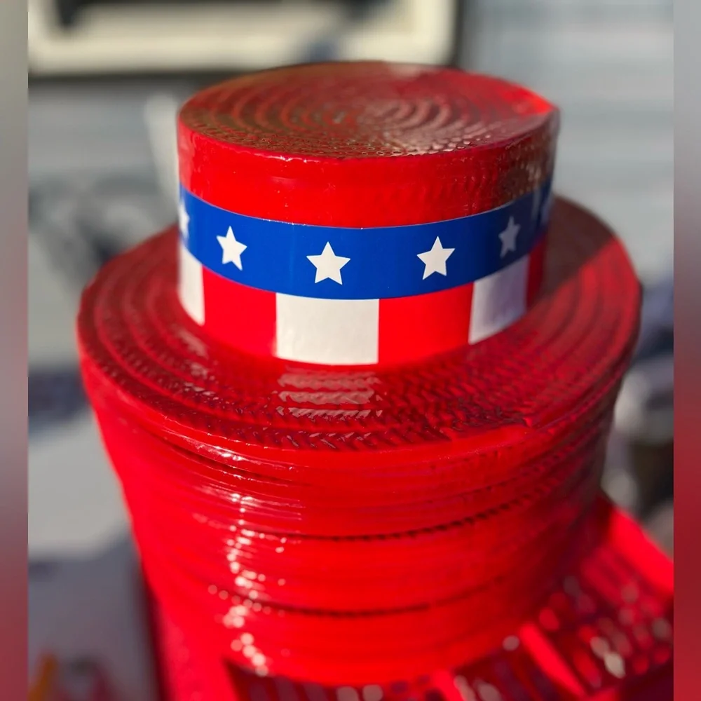 🇺🇸 Patriotic Skimmer Hat Lot Election Gear Red White Blue