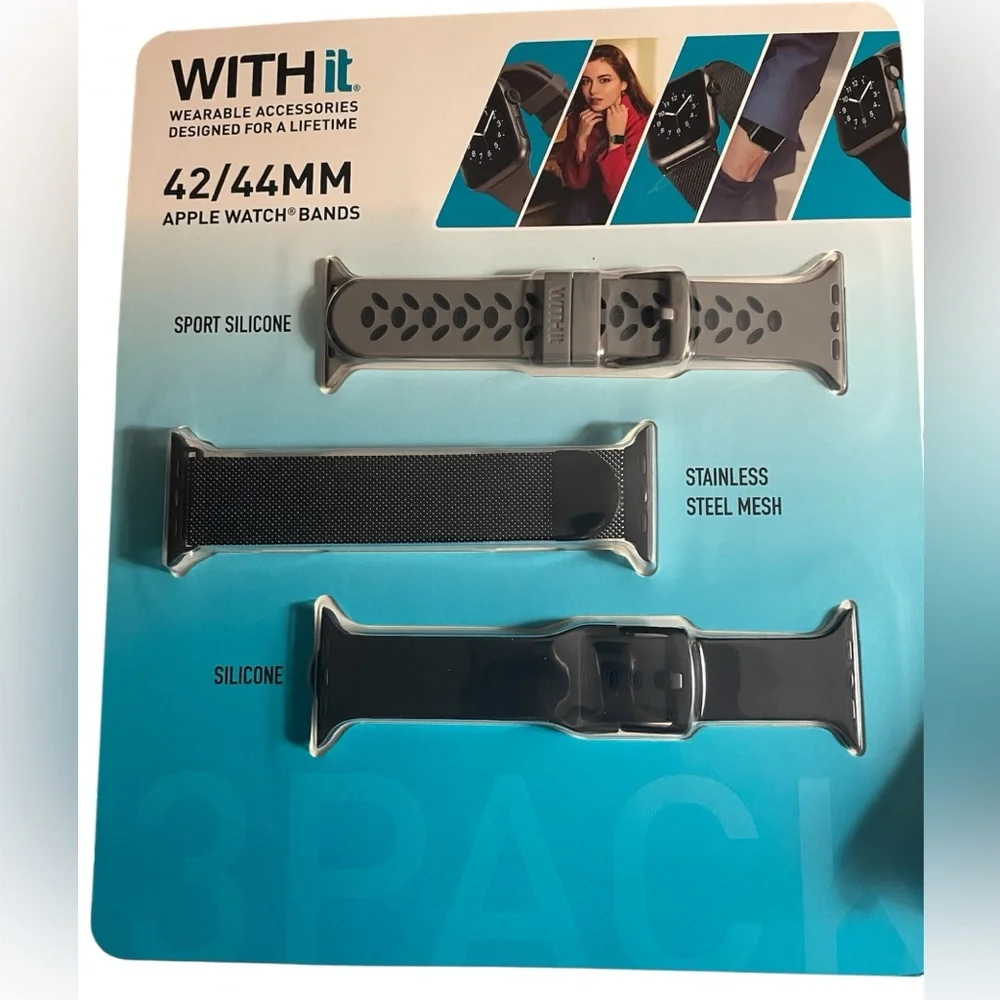 WITHit Apple Watch Bands 3-Pack 42/44MM