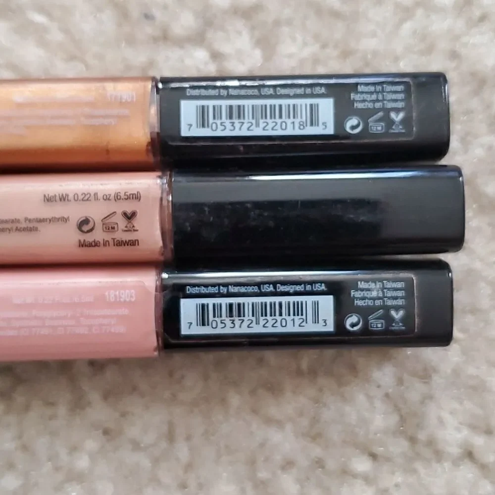 NANACOCO Nude 3pc Laugh Out Loud Lip Gloss Collection