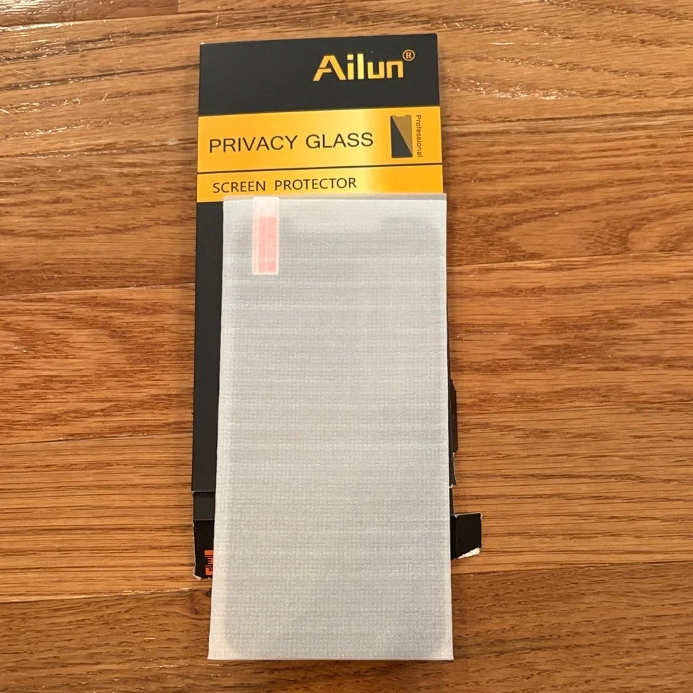 Ailun Privacy Glass Screen Protector - Black and Yellow