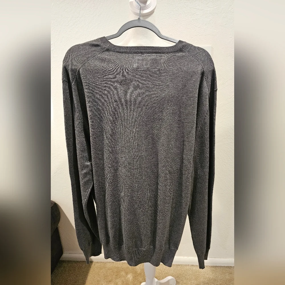 Joseph Abboud Mens Long Sleeve Sweater Gray XXL NWT