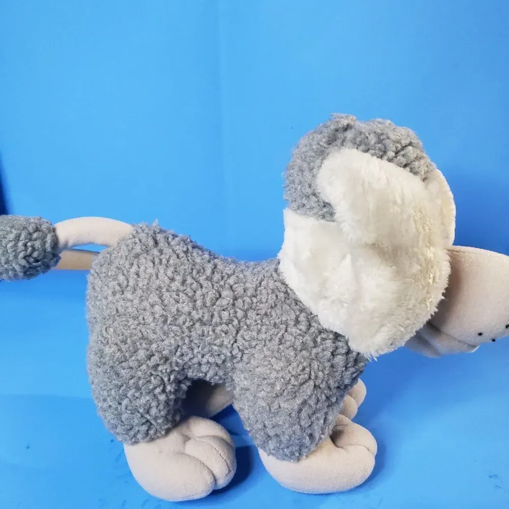 Cool Vintage 90s Tonka Pooch Patrol Gray Poodle Bitsy Plush Dog Stuffed Animal
