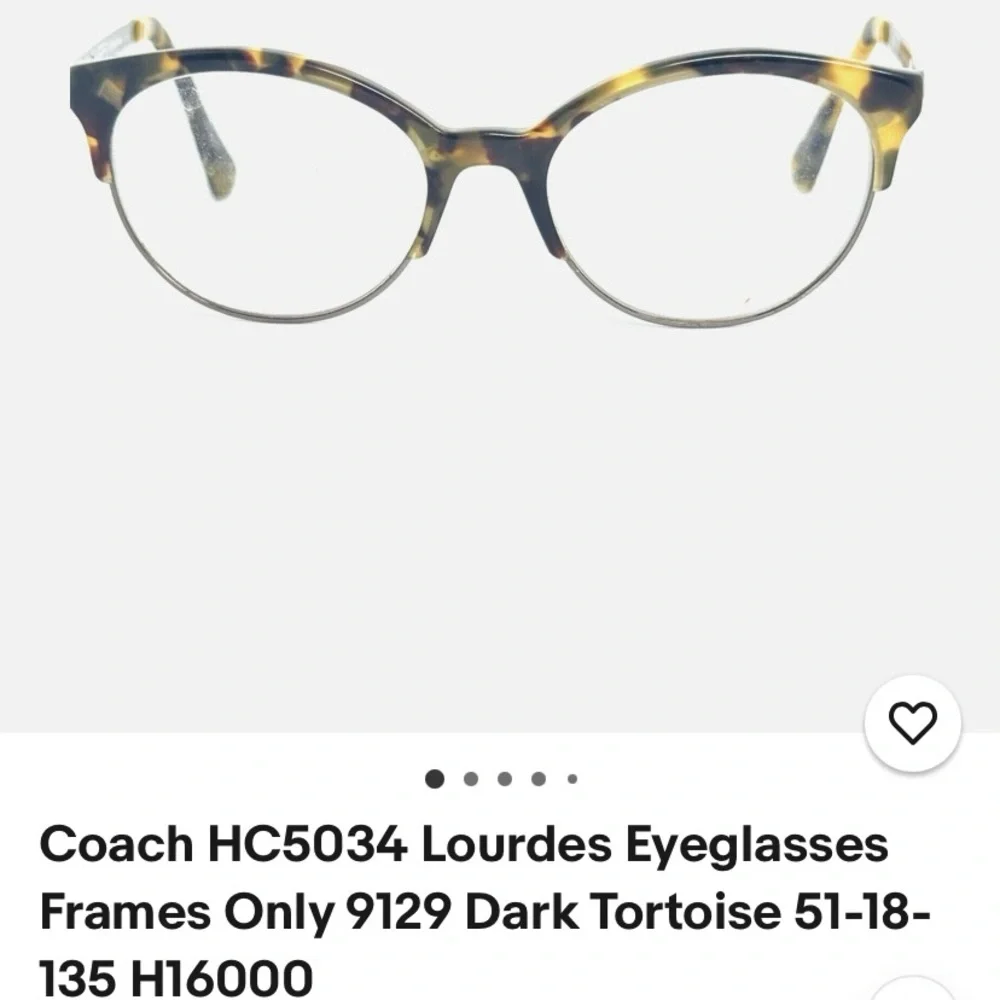 Coach Lourdes Optical Frames (LENS are Rx)