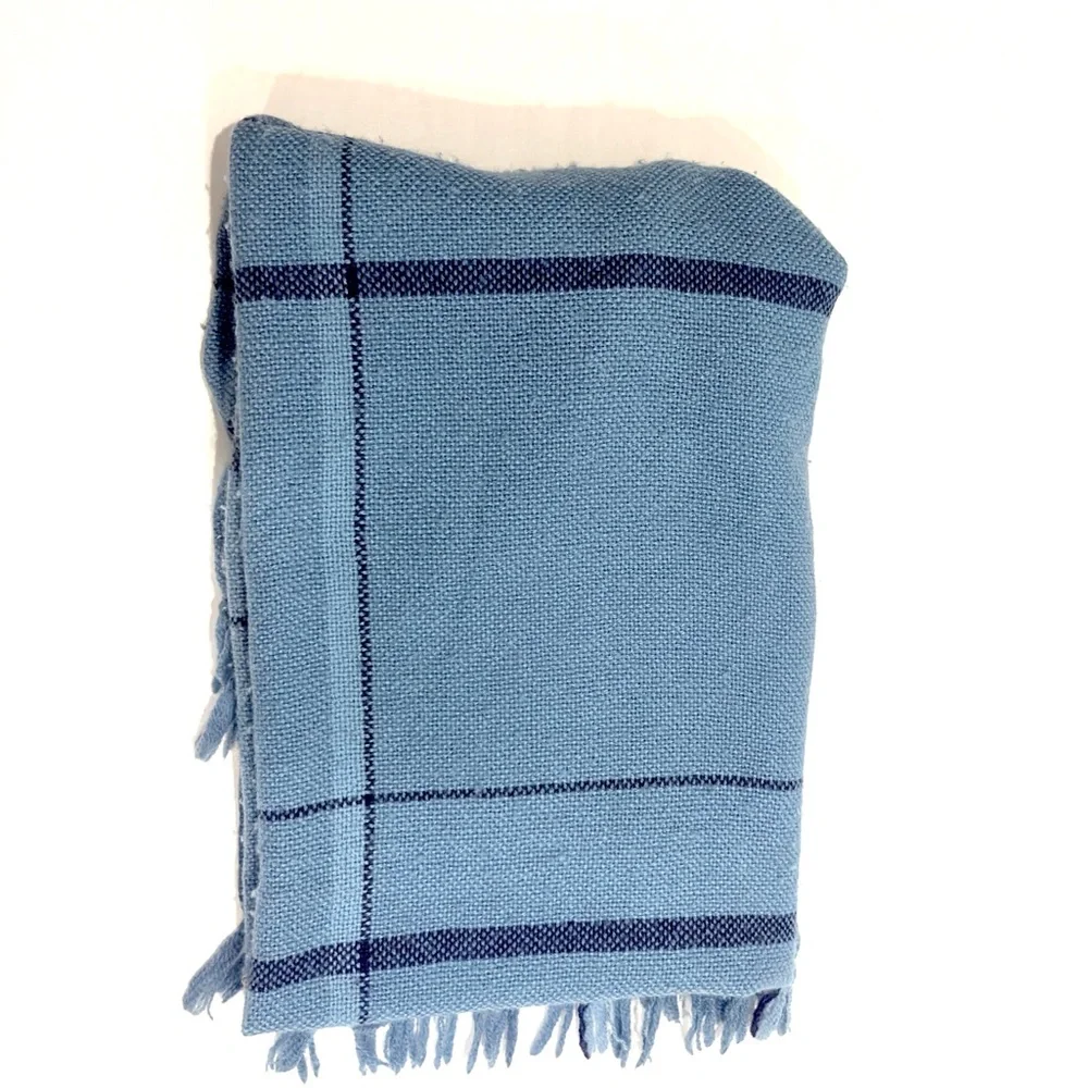 The Three Weavers Virgin Wool Vintage Blanket Handmade in USA