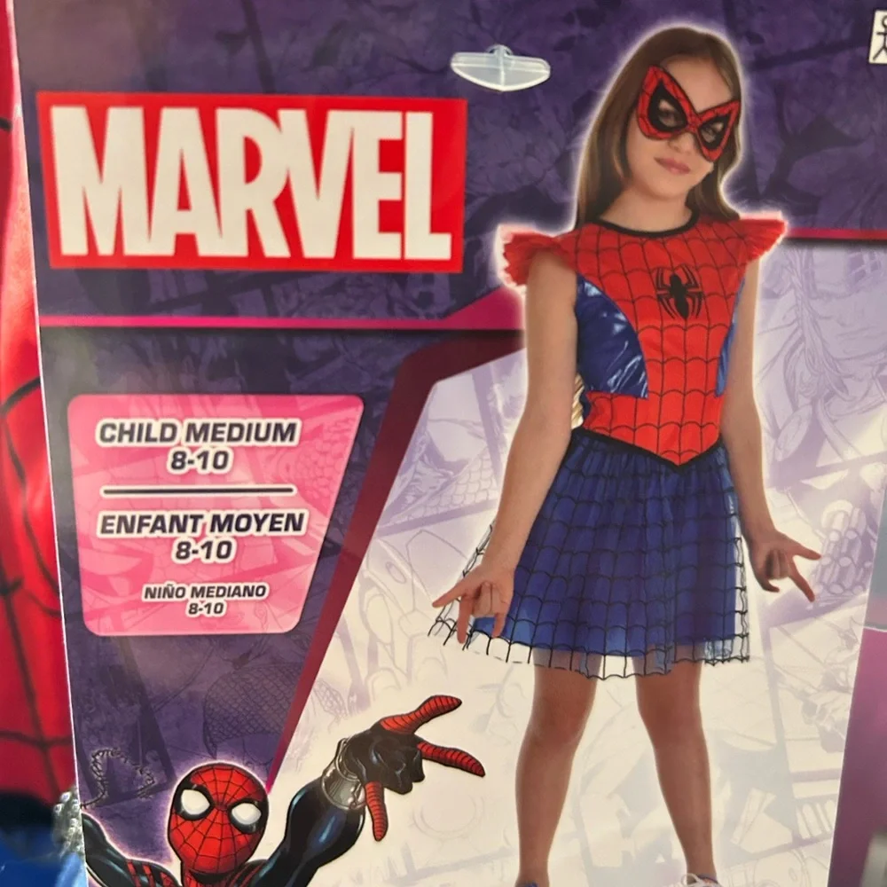 Marvel Spider Hero Kids Costume - Red and Blue Medium 8-10