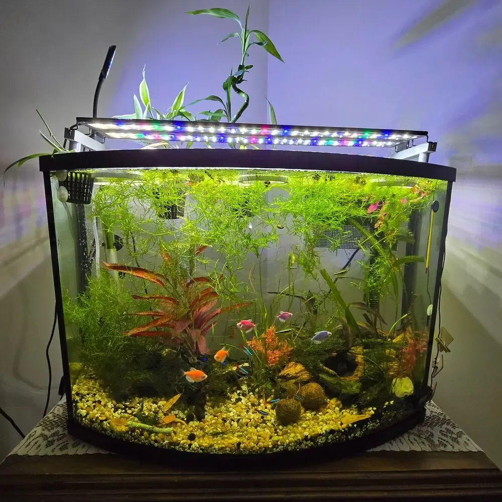 Aquarium Light Risers Extended Dual Tab Hydroponic Aqua-Scape Rimmed Fish Tanks