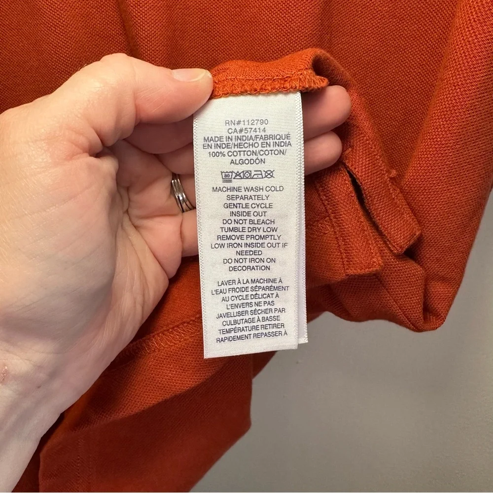 True Religion Men’s Orange Buddha Face Logo Polo Sz 2XL NWT