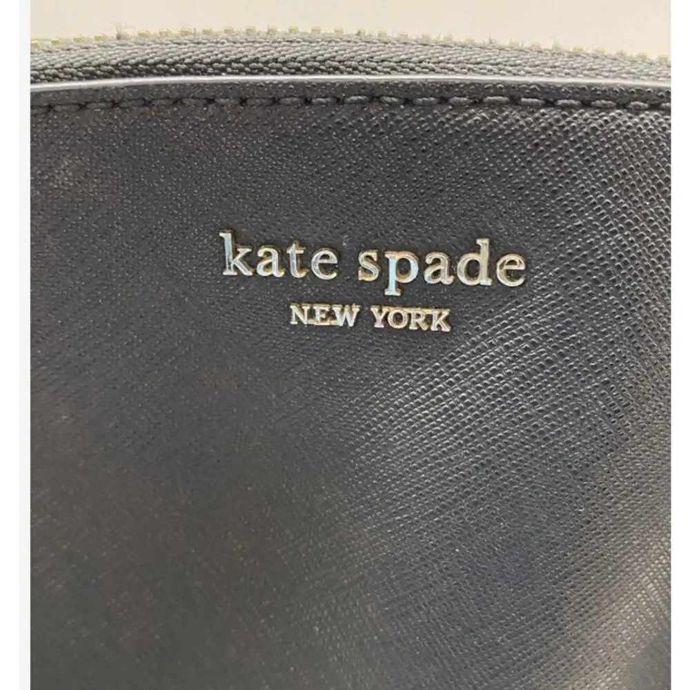 kate spade black leather