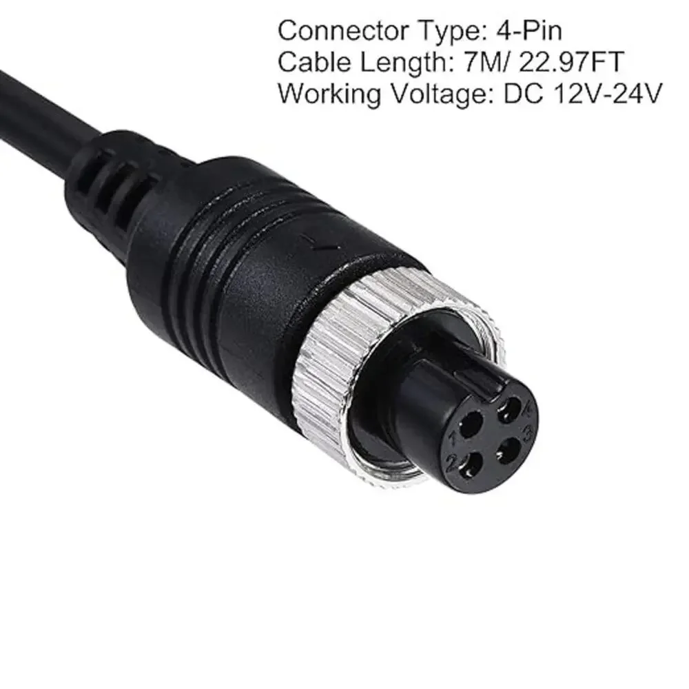 Video Aviation Cable 4-Pin 22.97FT 7 Meters Male to Female Extension Cable