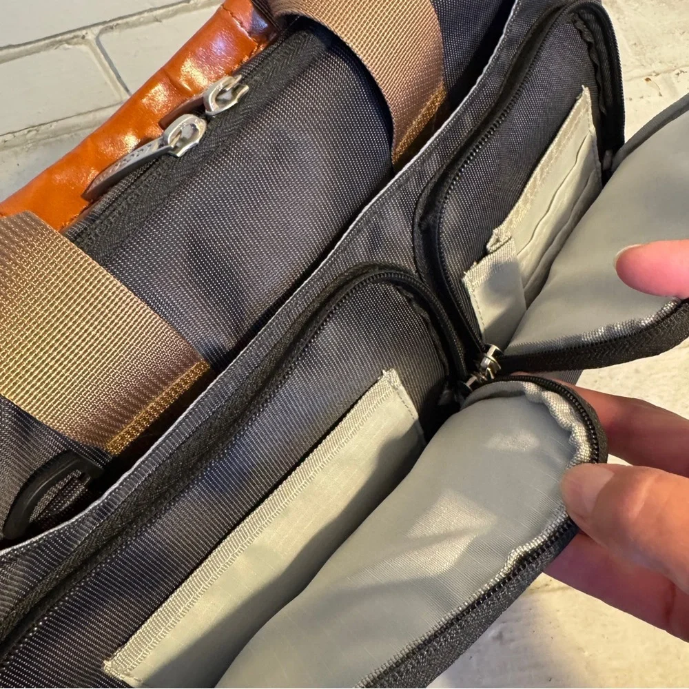 Lacdo 360° Protective Laptop Bag Sleeve Case Gray Brown