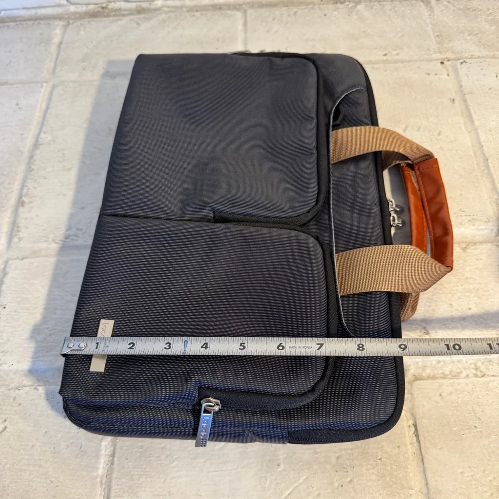 Lacdo 360° Protective Laptop Bag Sleeve Case Gray Brown