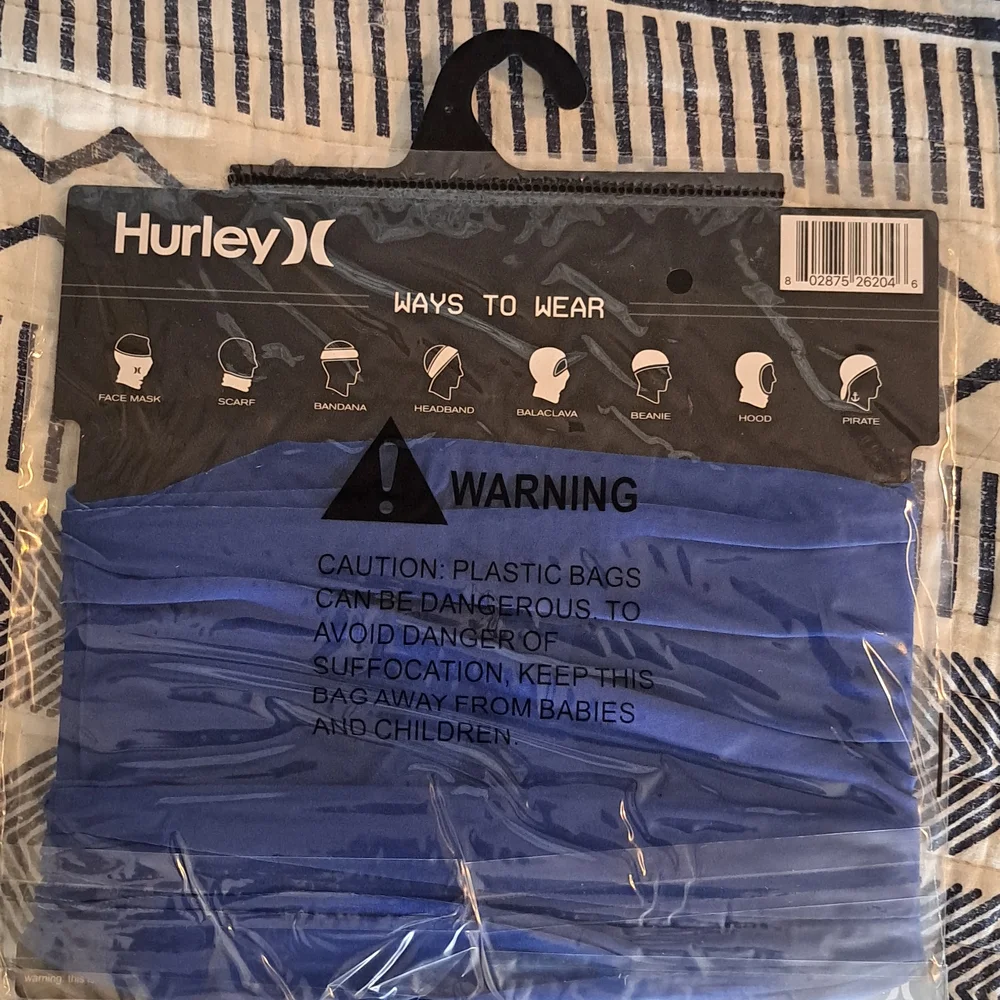 Hurley blue gaiter