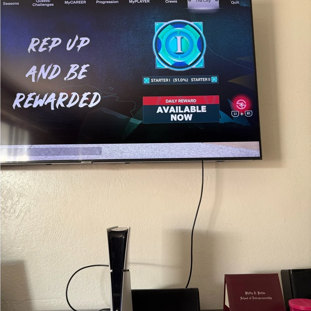 Sony Console with White Controller
