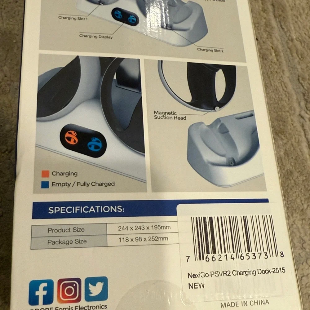 DOBE Charging Station For PS VR2 Controllers Headset Display Stand Charging Dock