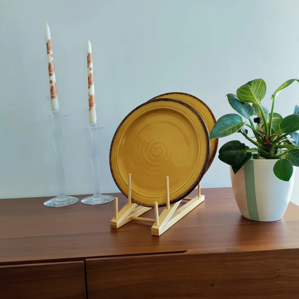 Crate&Barrel Mustard Yellow Dinner Plates
