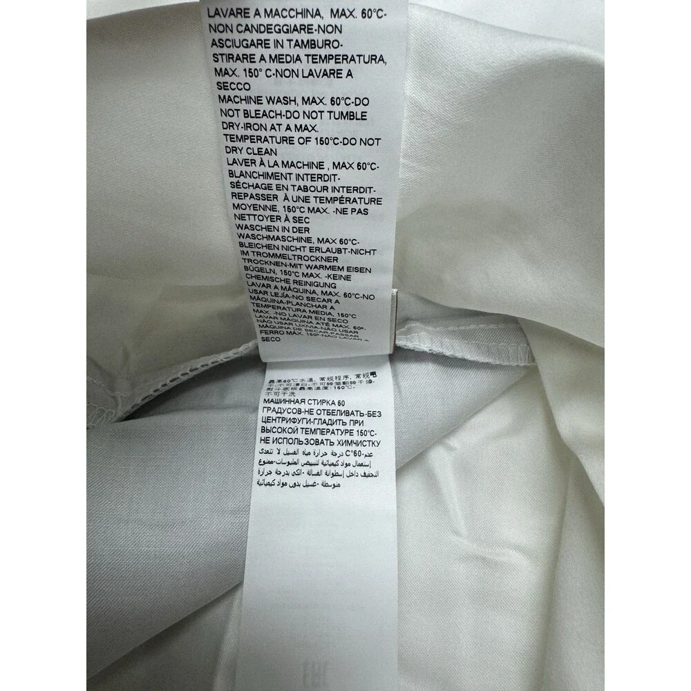Frette Queen Bold Duvet Cover , Milk/Slate Grey , 100% Cotton, Made In Italy