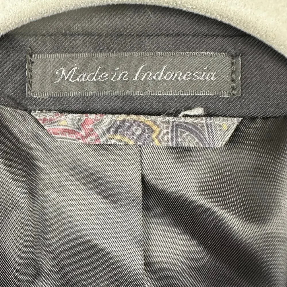 Lauren Ralph Lauren Men's Blazer Sport Coat Jacket Wool 2 Button Black 46L Long