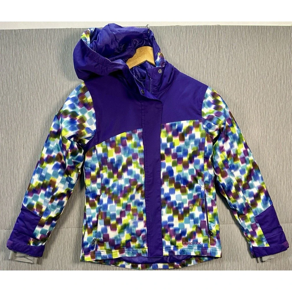 Arctix Suncatcher Insulated Winter Jacket Purple Multicolor Youth Medium
