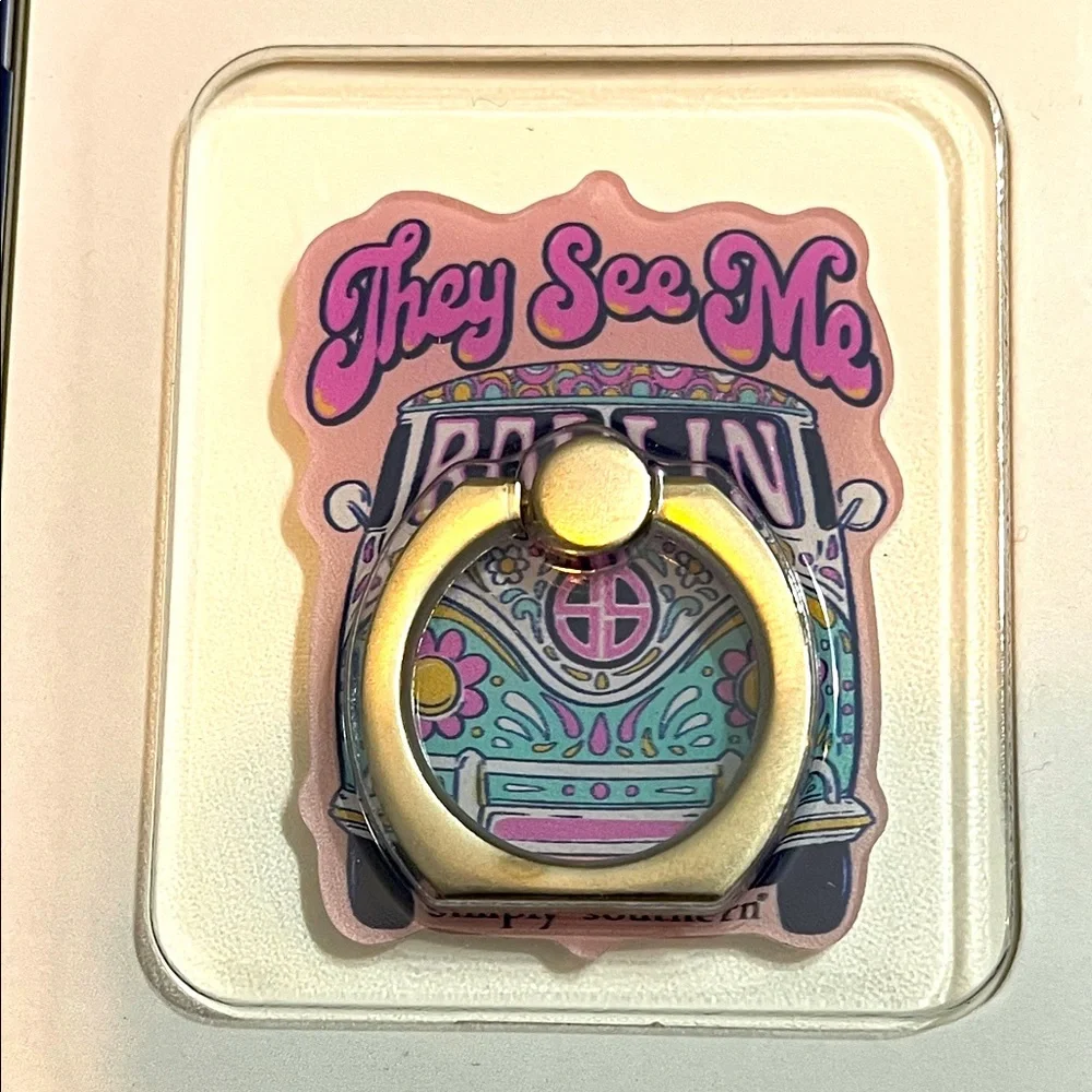 NEW Simply Southern “They See Me Rollin’” Phone Holder Kickstand – Hippie VW Bus