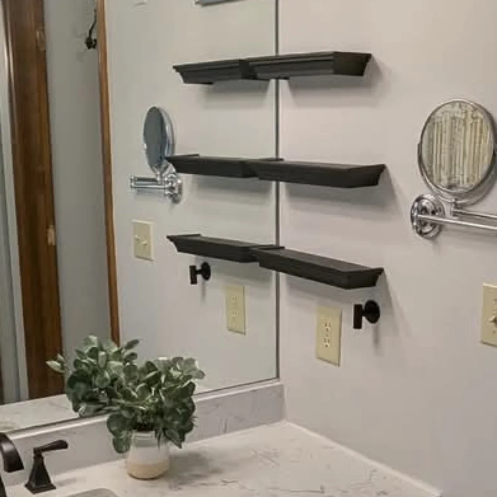 Modern Black Shelves